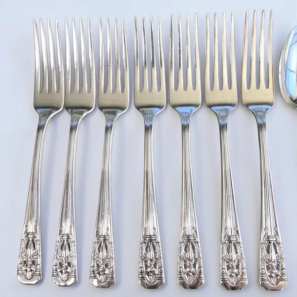 42 Pc Wallace Filigree Harmony House Plate AA+ Flatware Utensils | Service for 6
